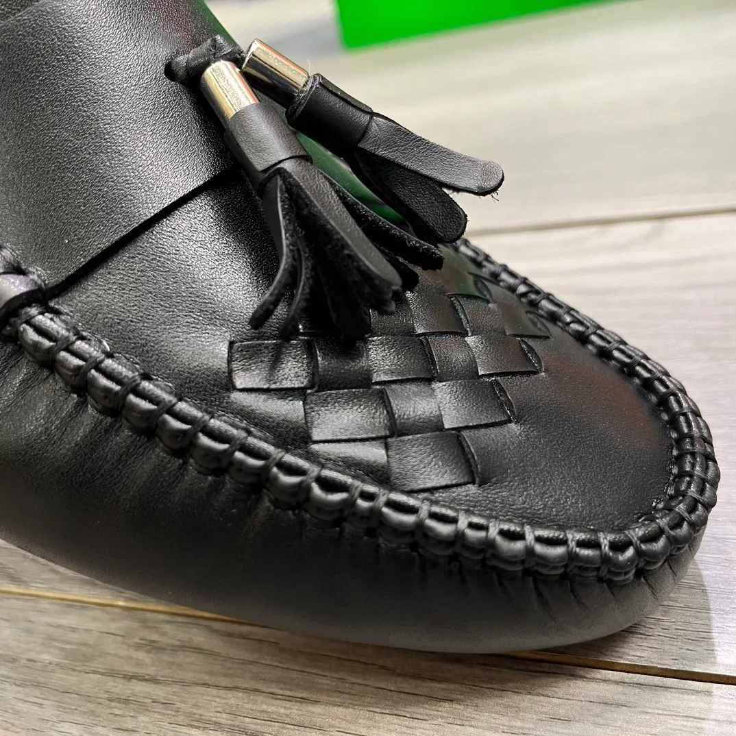 Factory price 420💵BV new men's shoes original replica👉👉High-end men's casual beanie shoes/💞driving shoes! 🔊Upper imported cowhide woven, ☑️Sheepskin lining, one-step design, light and smart ☮☮Suitable for all kinds of travel, exclusive new style, real shot, size 38-44, (45 can be customized)